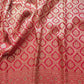 Maroon Mashru Silk Banarasi Saree