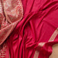 Maroon Mashru Silk Banarasi Saree