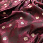 Burgundy Maroon Mashru Silk Jamewar Banarasi Saree