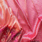 Pink Two Tone Pure Tissue Silk Handloom Plain Banarasi Saree with Big Patola Border