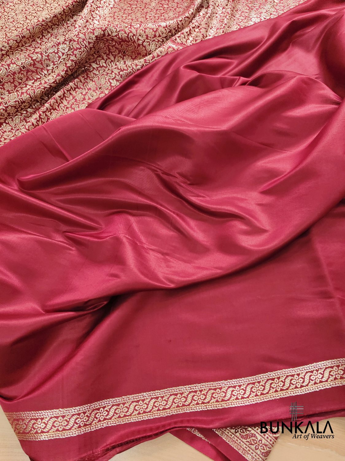 Red Mashru Silk Banarasi Saree