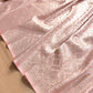 Blushing Beauty Pink Intricate Mashru Silk Banarasi Saree