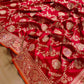 Luxurious Appeal Red Intricate Handwoven Pure Katan Silk Kadwa Jangla Meenakari Banarasi Saree