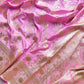 Pink Mashru Silk Meenakari Jaal Design Weaved Banarasi Saree