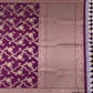 Purple Floral Jaal Design Banarasi Silk Saree