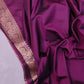 Purple Floral Jaal Design Banarasi Silk Saree