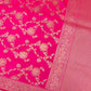 Pink Floral Jaal Design Banarasi Silk Saree