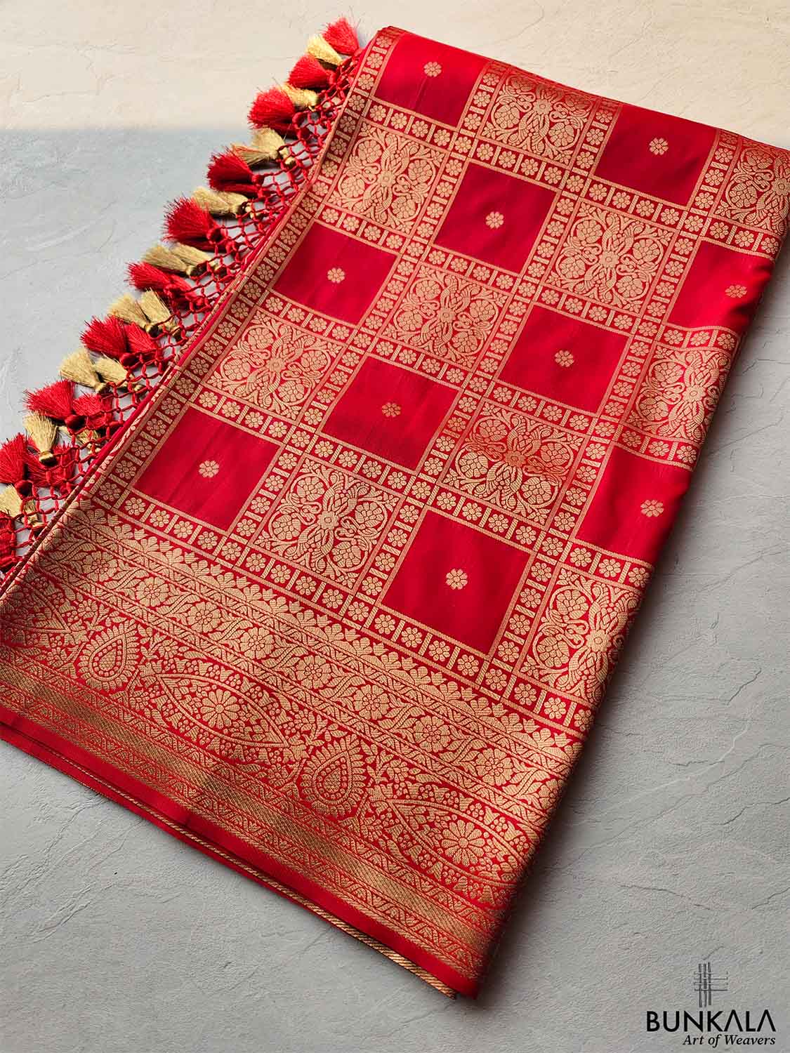 Red Banarasi Silk Saree