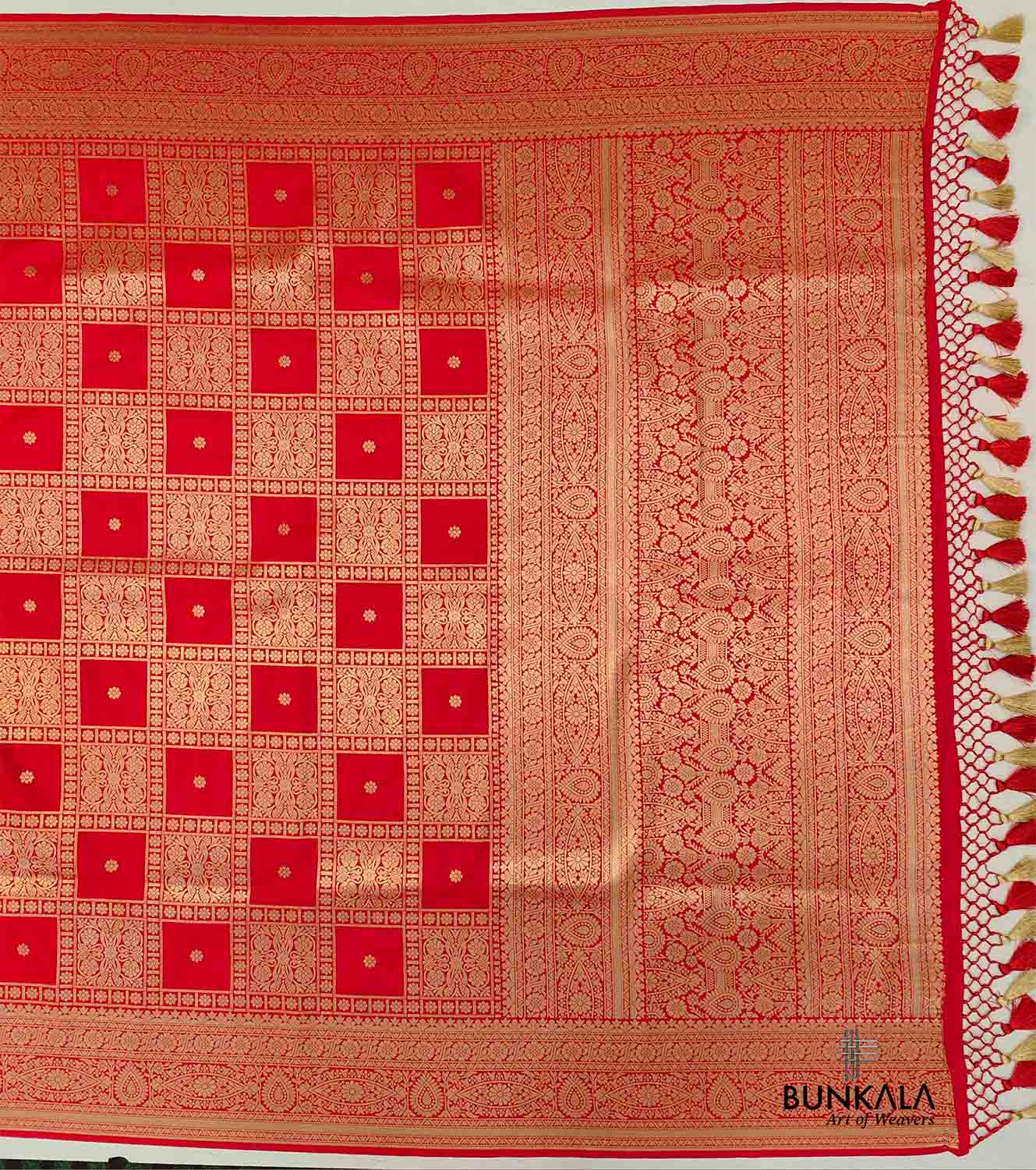 Red Banarasi Silk Saree