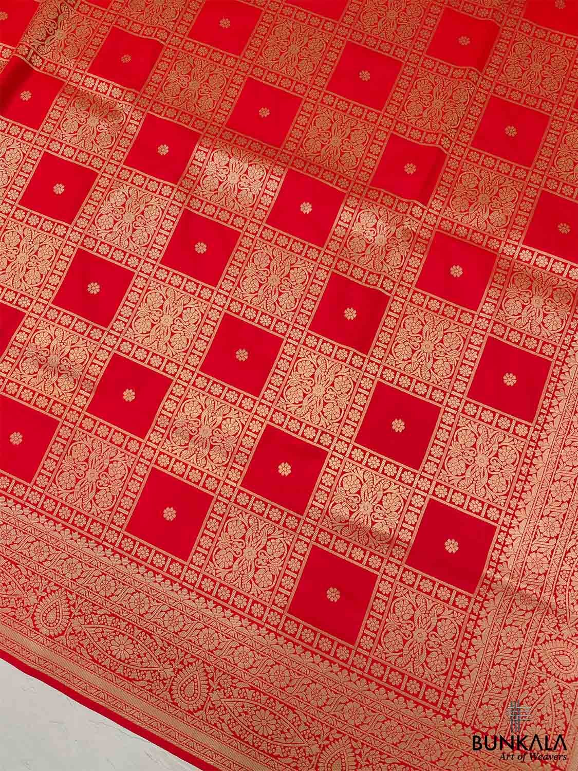 Red Banarasi Silk Saree