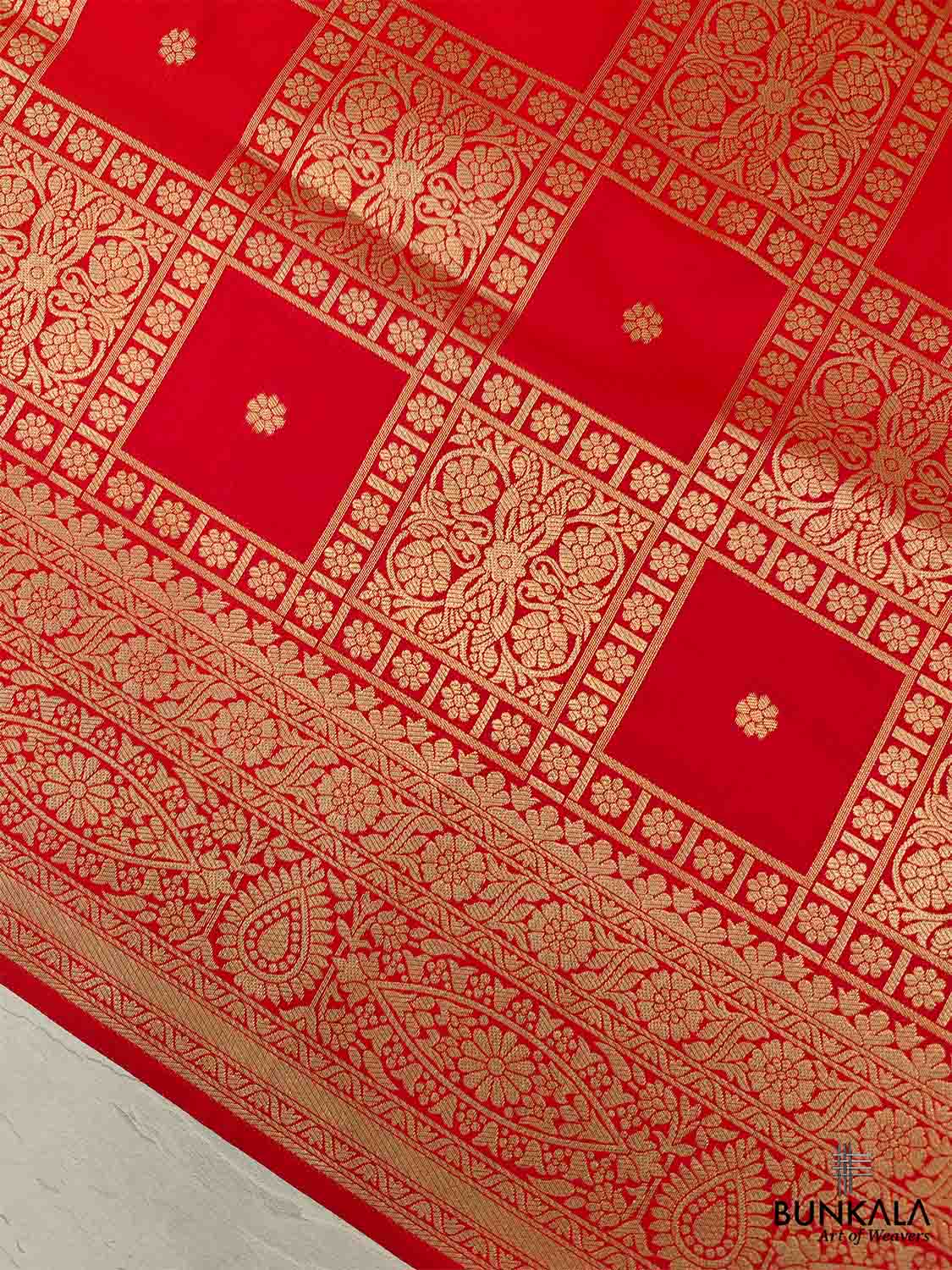 Red Banarasi Silk Saree