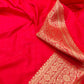 Red Banarasi Silk Saree