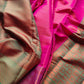 Pink Kanjivaram Silk Saree with Contrast Border