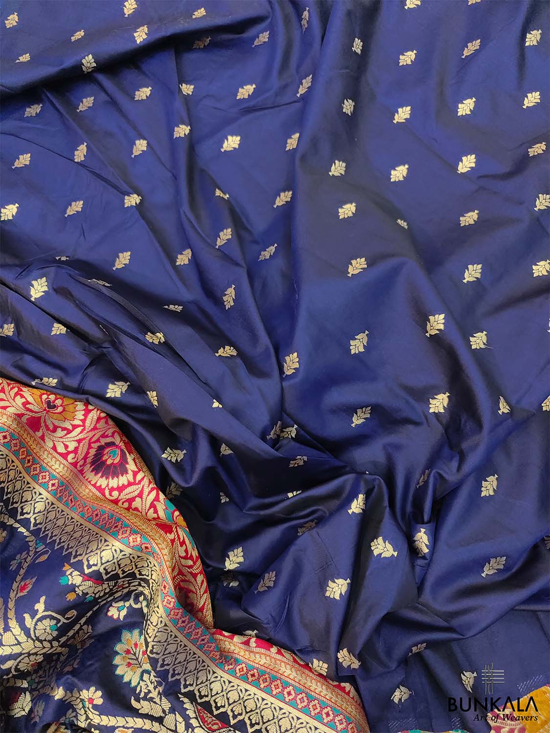 Blue Meenakari Banarasi Silk Saree