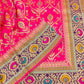 Pink Meenakari Banarasi Silk Saree