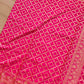 Pink Pure Khaddi Georgette Handloom Jaal Design Banarasi Saree