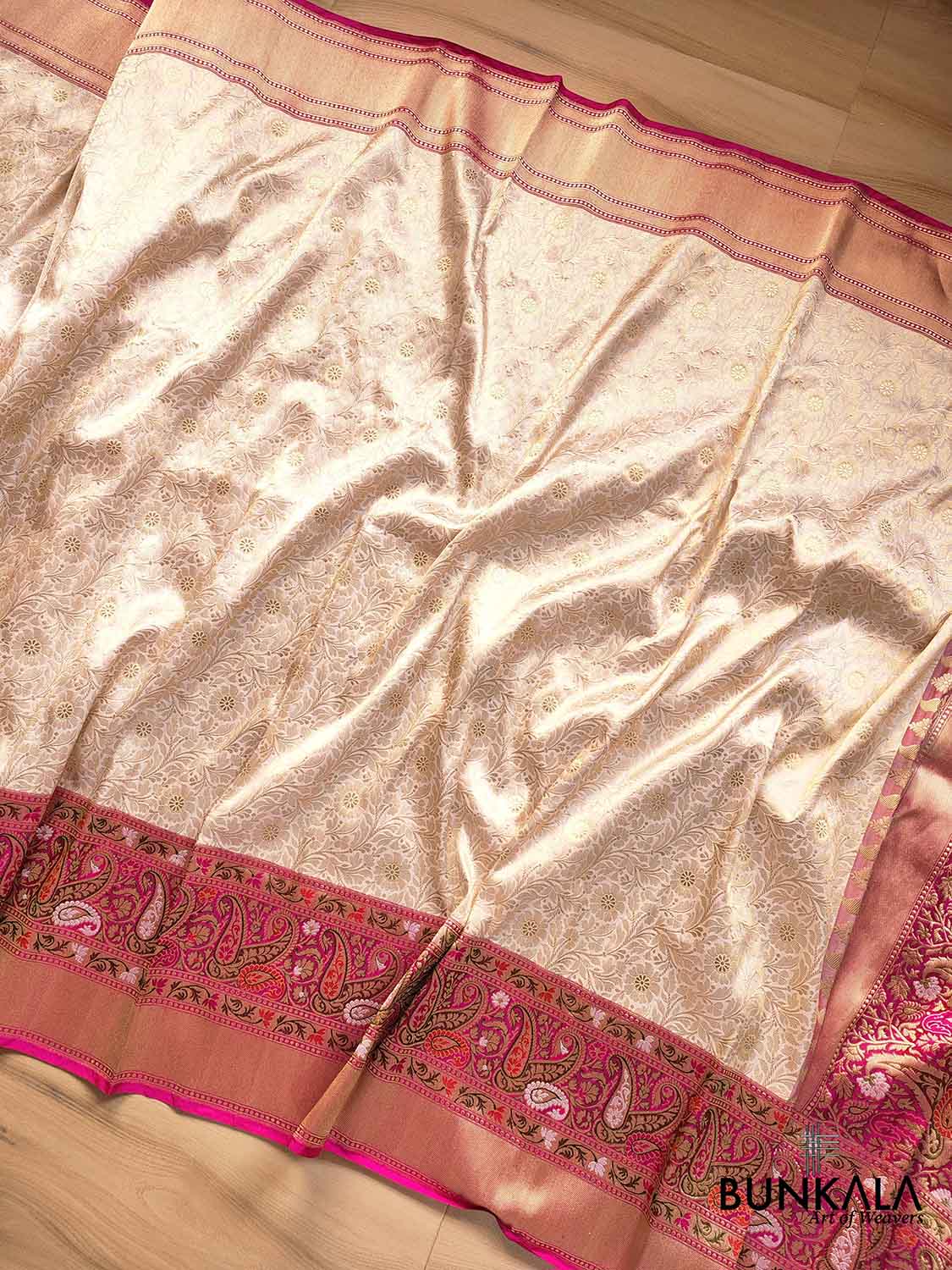 Buy Off White Soft Cotton Silk Patola Saree Only on Dvanza - dvz0003271